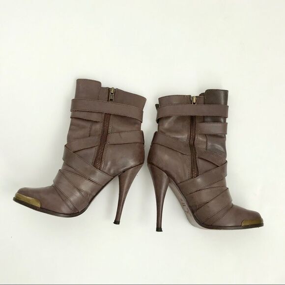 Joie Taupe Santo wrap Leather Boots size 5(35) - Picture 2 of 14